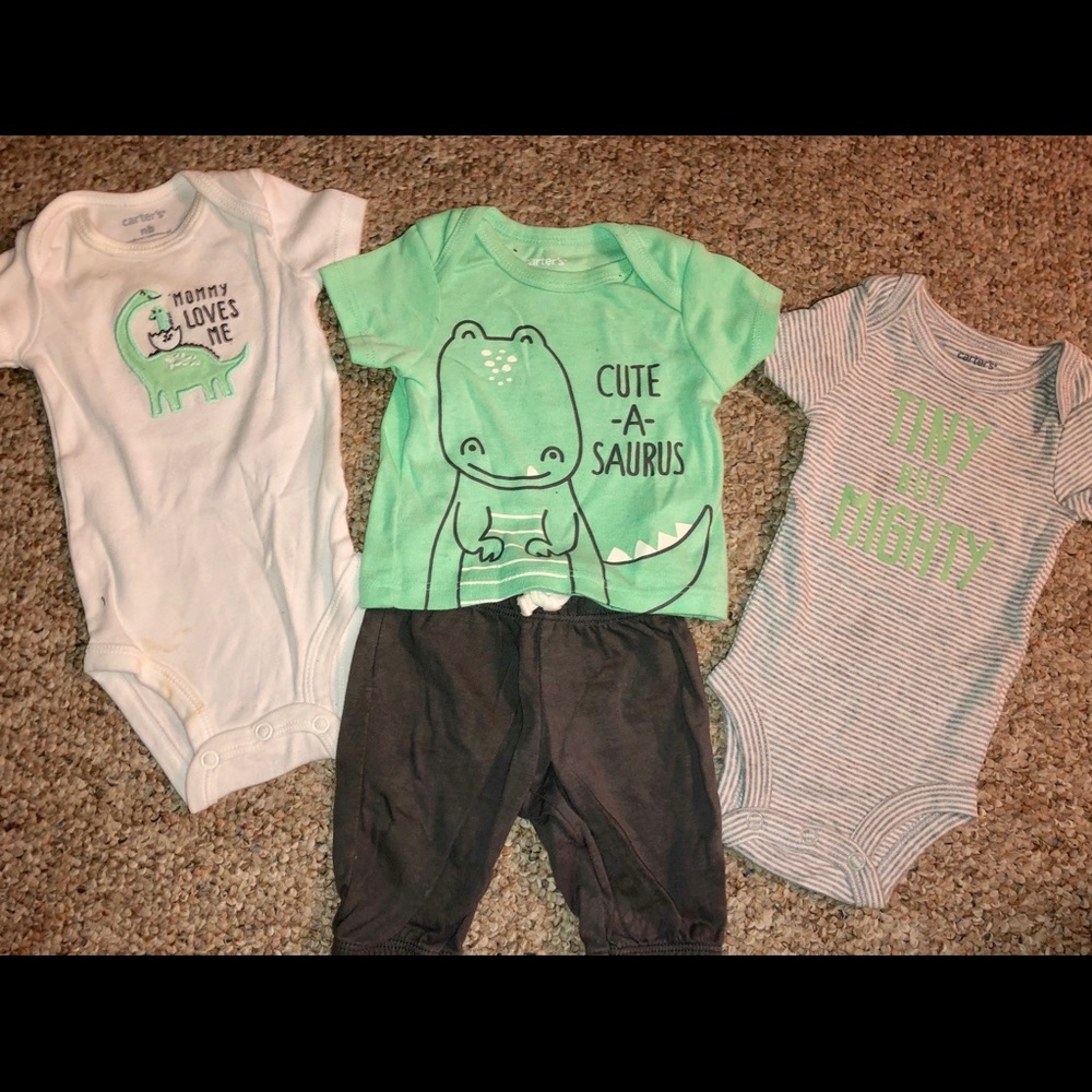 Newborn baby boy set.